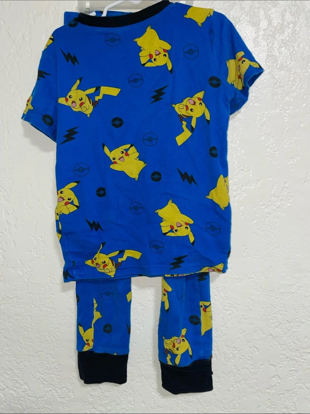 Pokemon Blue & Yellow Pikachu Short Sleeve Pajama Set